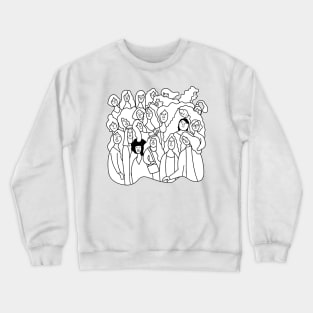 cute woman group Crewneck Sweatshirt